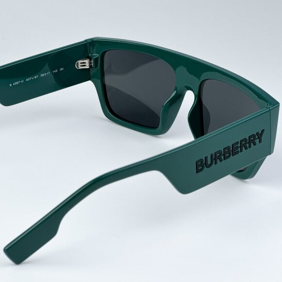 Burberry BE4397U 407187 MICAH BRAND NEW Sunglasses Green Dark Grey Unisex - Picture 10 of 11